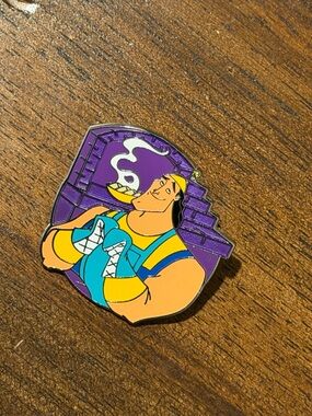 Disney Silver & Black Enamel Pin Backing